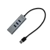 i-tec Metal USB 3.0 keskitin 3 porttia + Gigabit Ethernet -sovitin