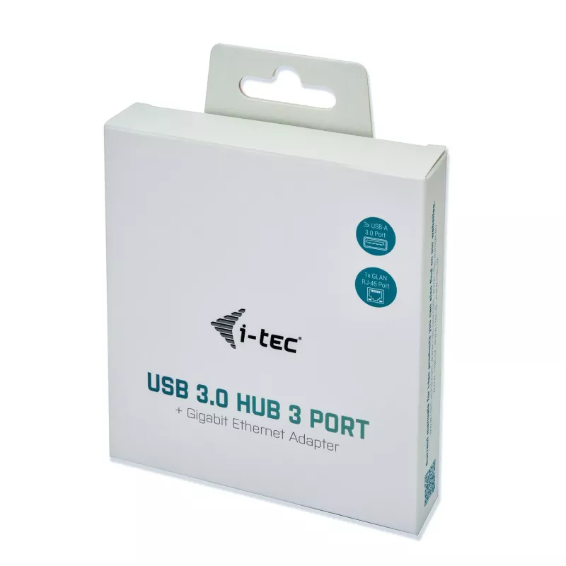 i-tec Metal USB 3.0 keskitin 3 porttia + Gigabit Ethernet -sovitin