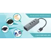 i-tec Metal USB 3.0 keskitin 3 porttia + Gigabit Ethernet -sovitin