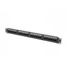Lanberg PPU5-1024-B kytkentäpaneeli, 24 porttia, 1U, 19 tuumaa, Cat5e UTP, metallinen, musta