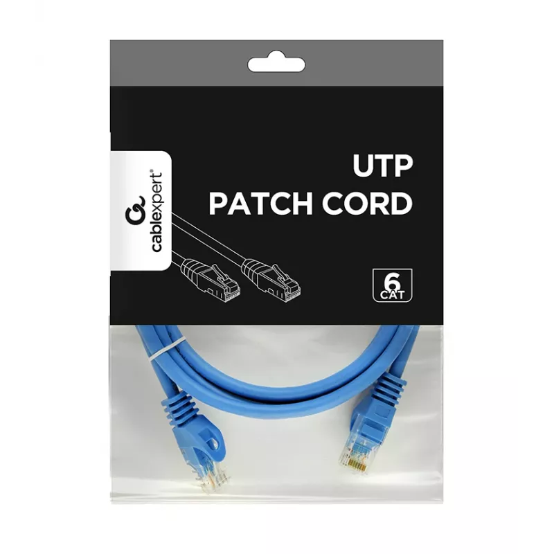 Verkkokaapeli Gembird PP6U-2M RJ-45 Cat6 2 m, sininen