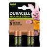Duracell AAA (4 kpl) ladattava akku nikkelimetallihydridi (NiMH)