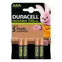 Duracell AAA (4 kpl) ladattava akku nikkelimetallihydridi (NiMH)
