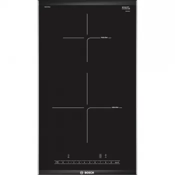 Bosch PIB375FB1E keittotaso musta, ruostumaton teräs kalusteisiin asennettava induktiokeittotaso 2 vyöhykettä