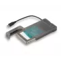 i-tec MySafe USB-C 3.1 Gen. 2 easy, HDD/SSD-kotelo, 2,5 tuuman, Serial ATA, Serial ATA II, Serial ATA III, 10 Gbit/s, USB-liitettävyys, musta