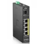 Zyxel RGS100-5P hallitsematon L2 Gigabit Ethernet (10/100/1000) Power over Ethernet (PoE) musta