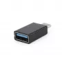 USB-näytönohjainadapteri Gembird A-USB3-CMAF-01 — USB Type-C USB:hen (USB 2.0 / 3.2 Gen 1), kompakti musta