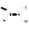 USB-näytönohjainadapteri Gembird A-USB3-CMAF-01 — USB Type-C USB:hen (USB 2.0 / 3.2 Gen 1), kompakti musta