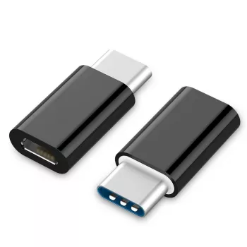 GEMBIRD USB 2.0 Type-C MicroUSB-adapteri (CM/MicroUSB-F), musta