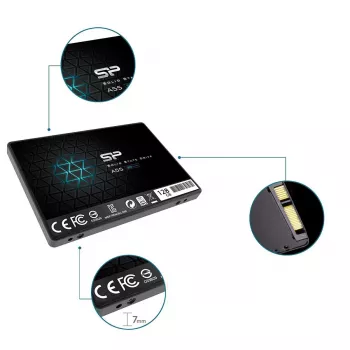 SILICON POWER SSD - A55 - 128GB - 2,5 tuumaa - SATA III Slc