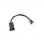 Videokaapeliadapteri LANBERG Mini DisplayPort (uros) - HDMI tyyppi A (naaras), 0,2 m, 1920x1200 @60Hz, DisplayPort 1.2, musta