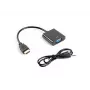 LANBERG videokaapeliadapteri VGA (D-Sub) HDMI tyyppi A (standardi) 0,2 m musta