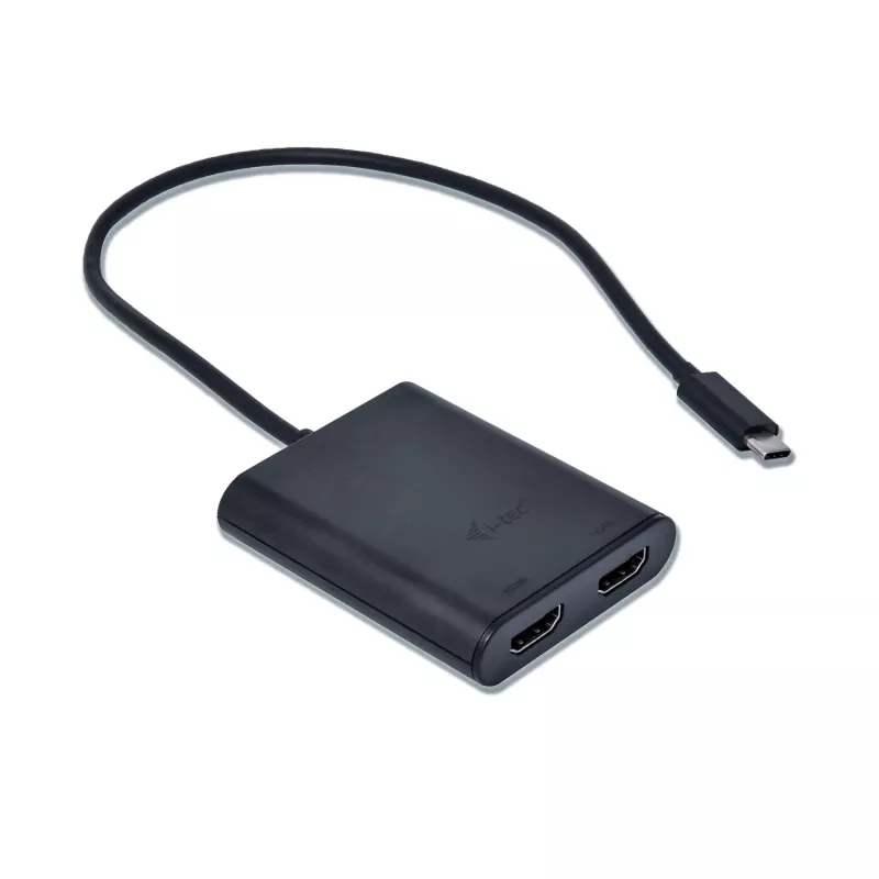 i-tec USB-C 3.1 Dual 4K HDMI -videoadapteri, 3.2 Gen 1 (3.1 Gen 1), USB Type-C, HDMI-lähtö, 3840 x 2160 pikseliä