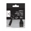 USB-kaapeli Gembird A-OTG-CMAF3-01, USB‑C - USB‑A, 0,2 m, musta