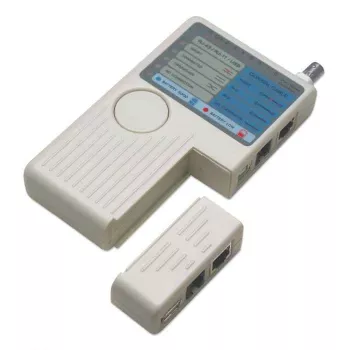 Intellinet 4-in-1 kaapelitesteri, RJ-11, RJ-45, USB ja BNC, yhden painikkeen testi