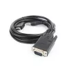 GEMBIRD HDMI-VGA- ja ääni-adapterikaapeli, yksittäinen liitäntä, 3 m, musta