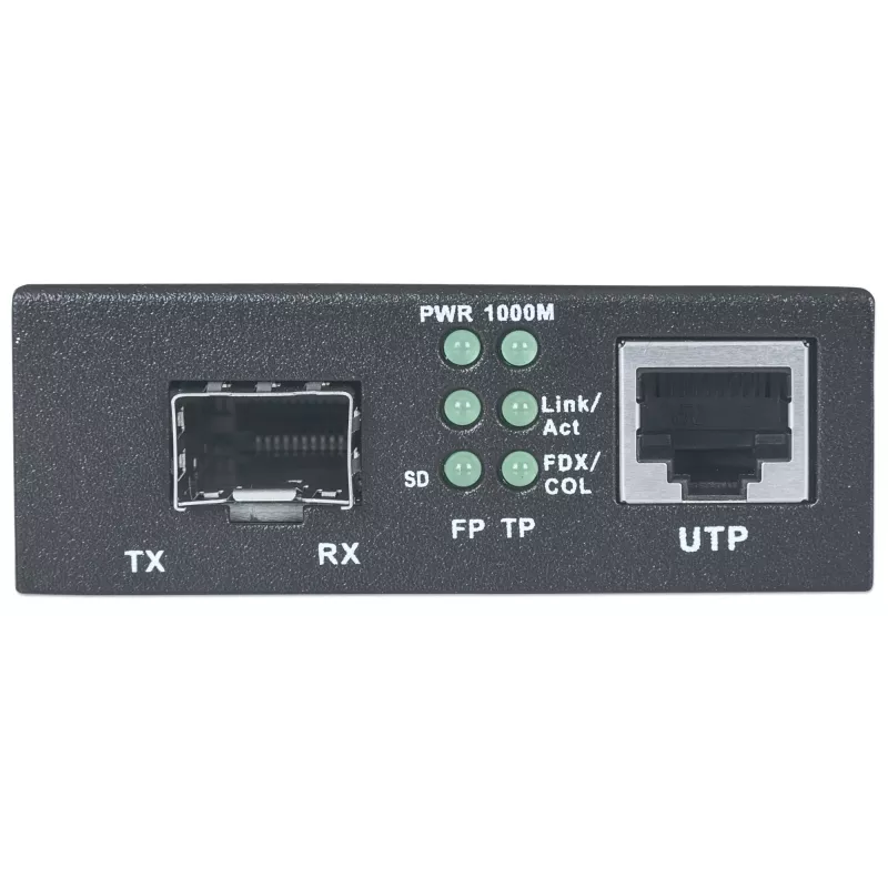 Intellinet Gigabit Ethernet - SFP mediakonvertteri, 10/100/1000Base-Tx - SFP-paikka, tyhjä