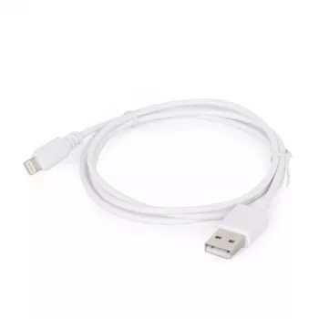 Lightning-kaapeli Gembird CC-USB2-AMLM-2M-W — 2 m, Lightning - USB A, USB 2.0, valkoinen