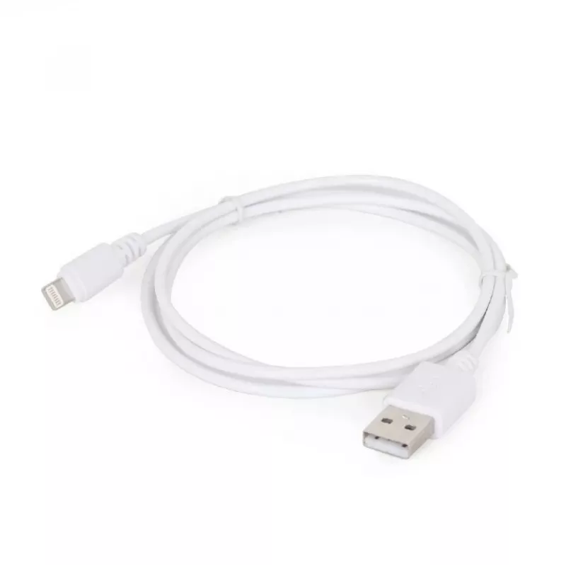 Lightning-kaapeli Gembird CC-USB2-AMLM-2M-W — 2 m, Lightning - USB A, USB 2.0, valkoinen