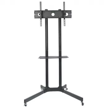 Techly lattialla siirrettävä teline hyllyllä LCD/LED/Plasma 30-65