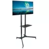 Techly lattialla siirrettävä teline hyllyllä LCD/LED/Plasma 30-65