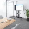 Techly lattialla siirrettävä teline hyllyllä LCD/LED/Plasma 30-65