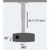 Techly projektorin kattotelineen jatke 30-37 cm hopea ICA-PM 102S
