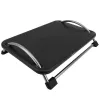 Techly ICA-FR 13 ergonominen säädettävä jalkatuki, kallistuskulman säätö, liukumaton, 43 x 28 cm, musta