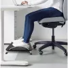 Techly ICA-FR 13 ergonominen säädettävä jalkatuki, kallistuskulman säätö, liukumaton, 43 x 28 cm, musta