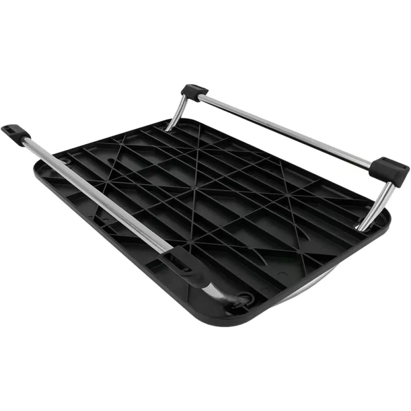 Techly ICA-FR 13 ergonominen säädettävä jalkatuki, kallistuskulman säätö, liukumaton, 43 x 28 cm, musta