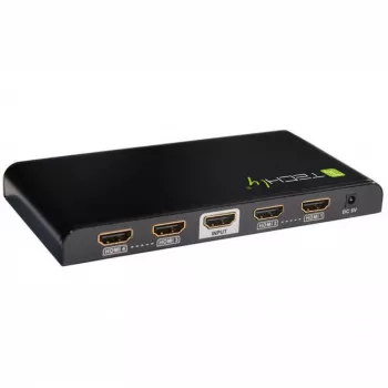 Techly jakaja HDMI 4-kertainen 4K*2K IDATA HDMI-4K4, HDMI, 4x HDMI, 1x HDMI F, 4096 x 2160 pikseliä, musta, 36 bit