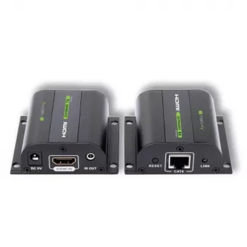Techly jatko HDMI Full HD Cat.5E / 6 / 6A / 7 kaapelilla max. 60 m itsesäätyvä IDATA EXT-E70I