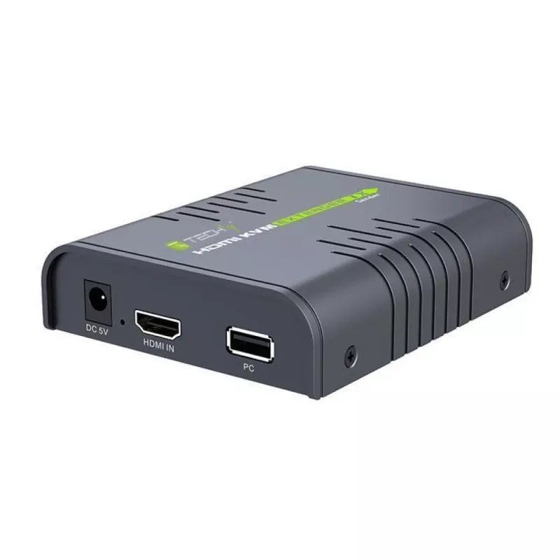 Techly IDATA HDMI-KVM2 KVM-jatko lähetin & vastaanotin