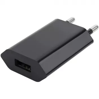 Techly kompakti laturi USB 1A eurooppalainen pistoke musta