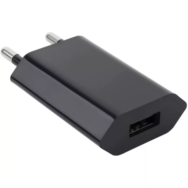 Techly kompakti laturi USB 1A eurooppalainen pistoke musta