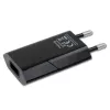 Techly kompakti laturi USB 1A eurooppalainen pistoke musta