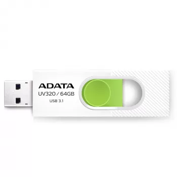ADATA UV320 USB-muistitikku 64 GB USB Type-A 3.2 Gen 1 (3.1 Gen 1) vihreä, valkoinen