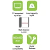 Techly seinäteline LED LCD TV:lle 42-80