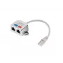 LANBERG sovitin LAN RJ45/2x RJ45 Ftp jakaja AD-0026-S