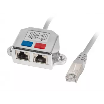 LANBERG sovitin LAN RJ45/2x RJ45 Ftp jakaja AD-0026-S