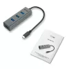 i-tec Metal USB-C-keskitin 4 porttia