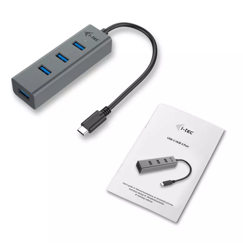i-tec Metal USB-C-keskitin 4 porttia