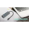 i-tec Metal USB-C-keskitin 4 porttia