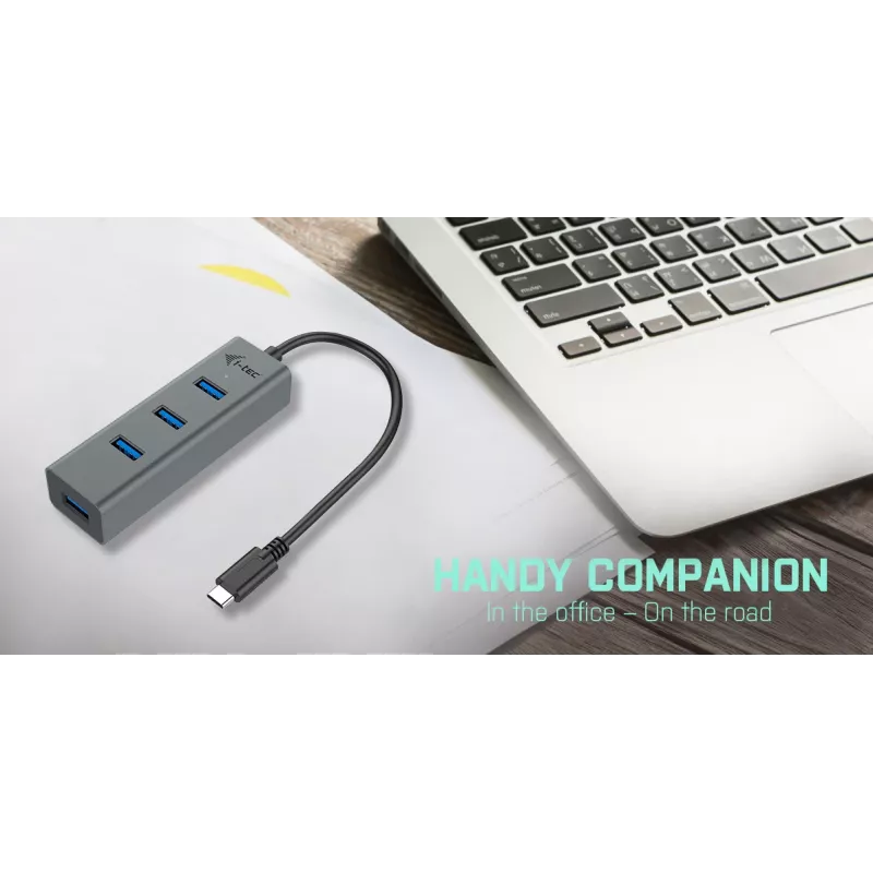 i-tec Metal USB-C-keskitin 4 porttia
