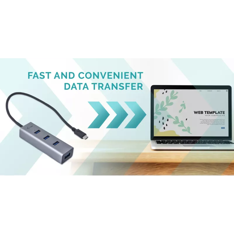 i-tec Metal USB-C-keskitin 4 porttia