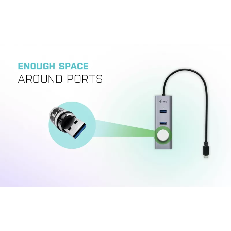 i-tec Metal USB-C-keskitin 4 porttia
