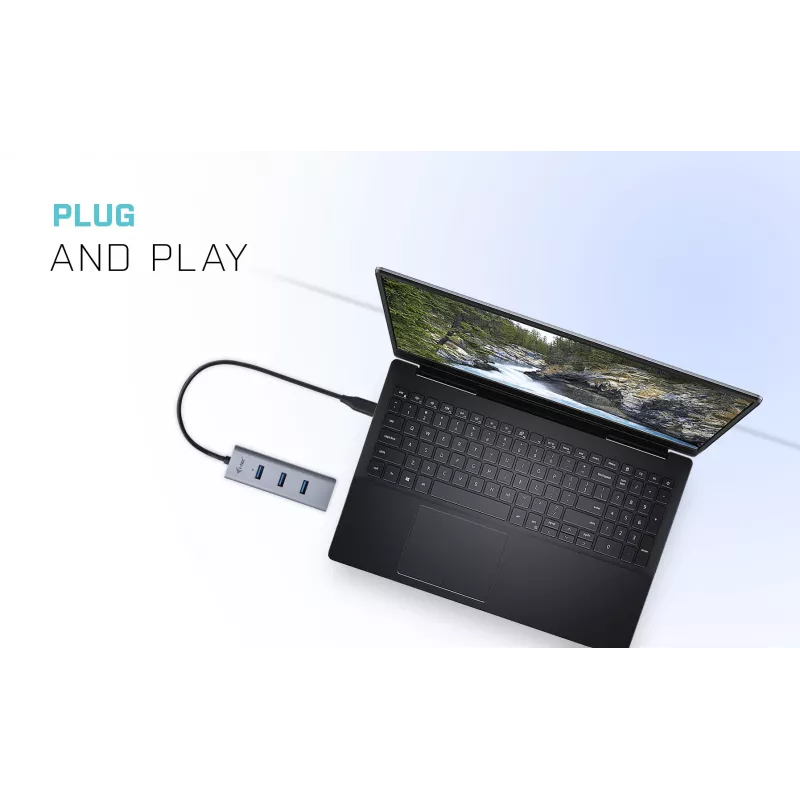 i-tec Metal USB-C-keskitin 4 porttia
