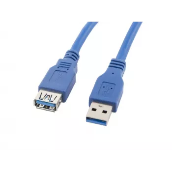 USB-A-USB-A-kaapeli LANBERG CA-US3E-10CC-0018-B 1,8 m, USB 3.0, sininen, 4800 Mbit/s