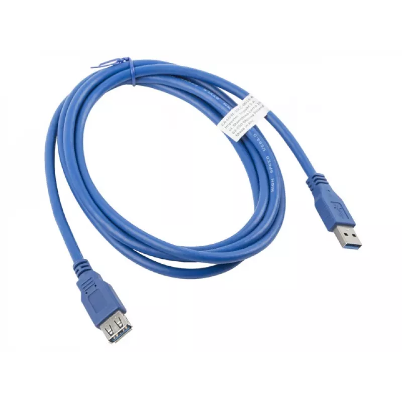USB-A-USB-A-kaapeli LANBERG CA-US3E-10CC-0018-B 1,8 m, USB 3.0, sininen, 4800 Mbit/s