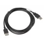 USB A-A-kaapeli LANBERG CA-USBE-10CC-0018-BK, USB 2.0, 1,8 m, musta